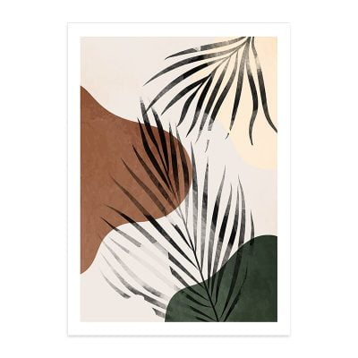 Abstract Vintage Botanical Wall Art Minimalist Pictures For Bohemian Living Room Decor