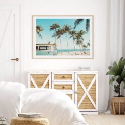 California Dreaming Beach Surf Life Tropical Landscape Wall Art For Living Room Decor