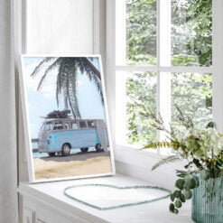 California Dreaming Beach Surf Life Tropical Landscape Wall Art For Living Room Decor