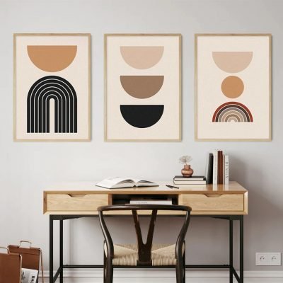 Modern Abstract Mid Century Minimalist Wall Art Fine Art Canvas Prints For Home Office