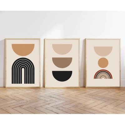 Modern Abstract Mid Century Minimalist Wall Art Fine Art Canvas Prints For Home Office