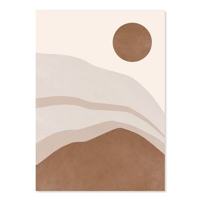 Modern Minimalist Neutral Beige Colors Abstract Art Decor For Bohemian Living Room Bedroom Decor 2022