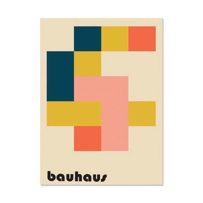 Retro Abstract Geometry Bauhaus Art Posters Colorful Pictures For Living Room Decor 2022 Trends