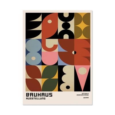 Retro Abstract Geometry Bauhaus Art Posters Colorful Pictures For Living Room Decor 2022 Trends