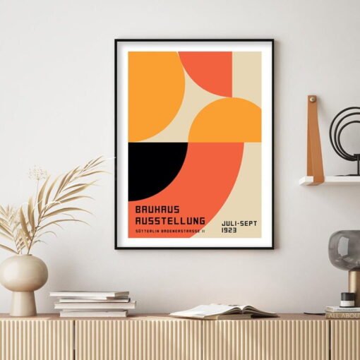 Retro Abstract Geometry Bauhaus Art Posters Colorful Pictures For Living Room Decor 2022 Trends