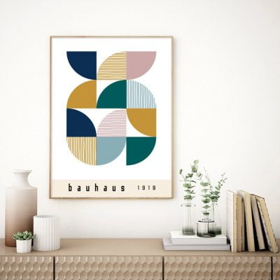 Retro Abstract Geometry Bauhaus Art Posters Colorful Pictures For Living Room Decor 2022 Trends