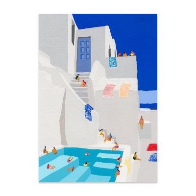 Sublime Days By The Pool Holiday Home Wall Art Abstract Pictures For Living Room