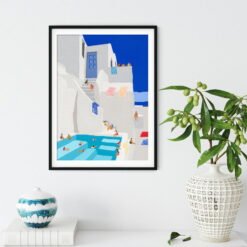 Sublime Days By The Pool Holiday Home Wall Art Abstract Pictures For Living Room