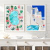 Sublime Days By The Pool Holiday Home Wall Art Abstract Pictures For Living Room