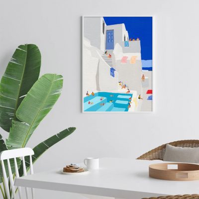 Sublime Days By The Pool Holiday Home Wall Art Abstract Pictures For Living Room