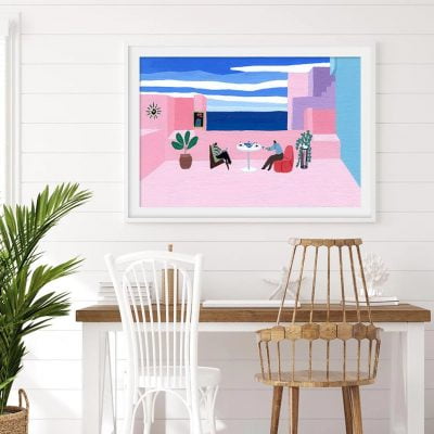 Sublime Days By The Pool Holiday Home Wall Art Abstract Pictures For Living Room