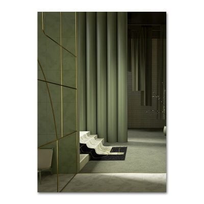 Abstract Architectural Interior Design Wall Art Fine Art Canvas Prints For Modern Home Office