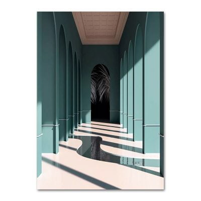 Abstract Architectural Interior Design Wall Art Fine Art Canvas Prints For Modern Home Office