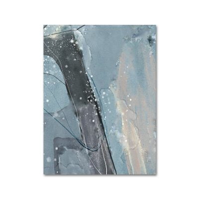 Abstract Blue Gray Marble Print Wall Art Pictures For Modern Living Room Home Office Decor