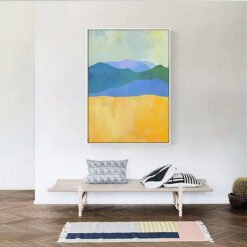 Abstract Colorful Mountain Landscape Wall Art Pictures Modern For Living Room Decor