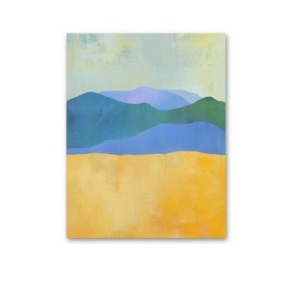 Abstract Colorful Mountain Landscape Wall Art Pictures Modern For Living Room Decor