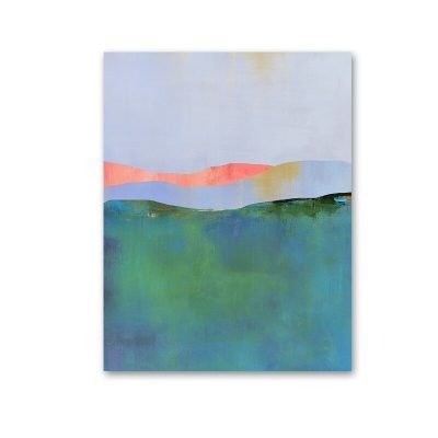 Abstract Colorful Mountain Landscape Wall Art Pictures Modern For Living Room Decor