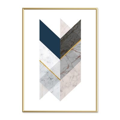 Abstract Minimalist Nordic Geometric Wall Art Pictures For Modern Apartment Living Room