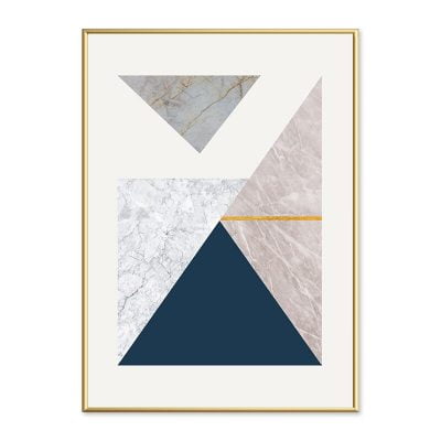 Abstract Minimalist Nordic Geometric Wall Art Pictures For Modern Apartment Living Room