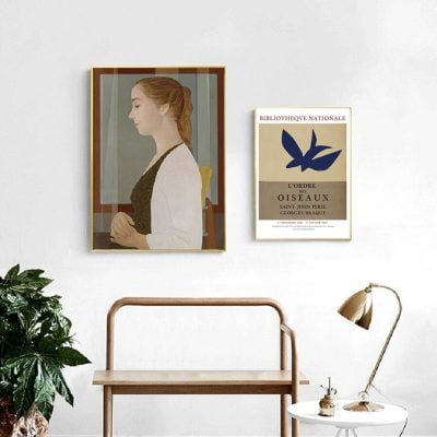 Abstract Vintage Figure Art Portrait Fine Art Canvas Prints For Modern Gallery Wall Decor