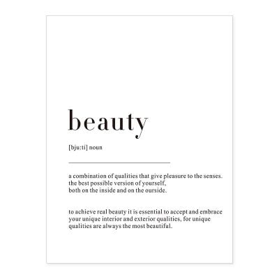 Aspirational Quotations Posters Minimalist Black & White Daily Inspiration Wall Art Decor