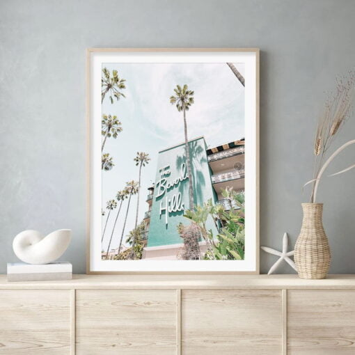 Beverly Hills Los Angeles Wall Art Fine Art Canvas Prints For Modern Apartment Living Room