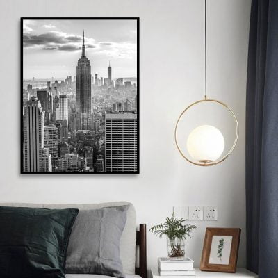 Black White New York Wall Art Fine Art Canvas Prints Modern Pictures For Home Office Decor