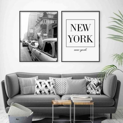 Black White New York Wall Art Fine Art Canvas Prints Modern Pictures For Home Office Decor