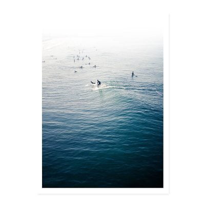 Blue Nordic Coastline Seascape Surf Wall Art Pictures Of Calm For Living Room Home Office