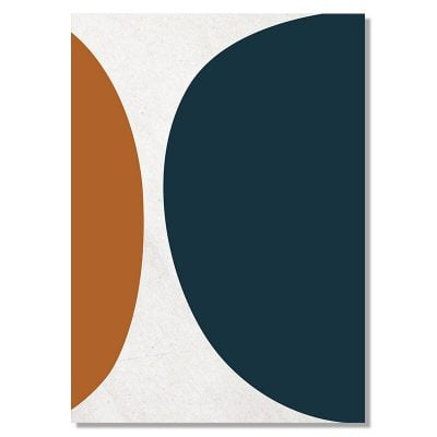 Bold Geometric Curves Scandinavian Abstract Wall Art Pictures For Modern Loft Apartment
