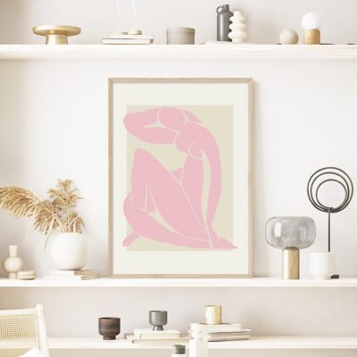 Champagne Abstract Capricorn Virgo Zodiac Gallery Wall Art For Living Room Bedroom Decor