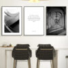 Classic Architectural Wall Art Black White Pictures For Modern Home Office Interior Decor