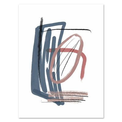 Colorful Creative Abstract Brush Strokes Wall Art Pictures For Living Room Home Office Decor