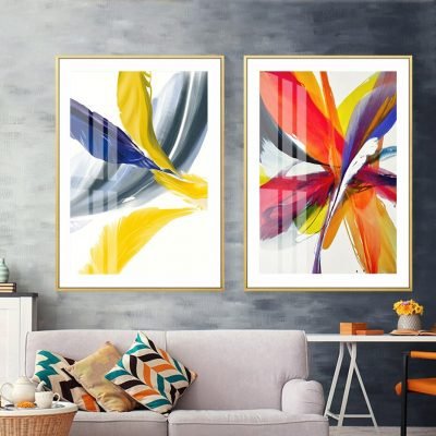 Colorful Scandinavian Abstract Wall Art Pictures For Living Room Modern Home Office Decor