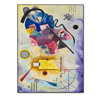 Contemporary Classic Abstract Wall Art Colorful Picture For Modern Apartment Living Room