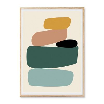 Earthy Colors Abstract Wall Art Pictures For Bedroom Living Room Home Office Interiors