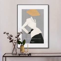 Elegant Fashion Model Figure Art Fine Art Canvas Print Picture For Living Room Salon Decor