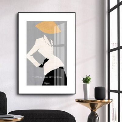 Elegant Fashion Model Figure Art Fine Art Canvas Print Picture For Living Room Salon Decor