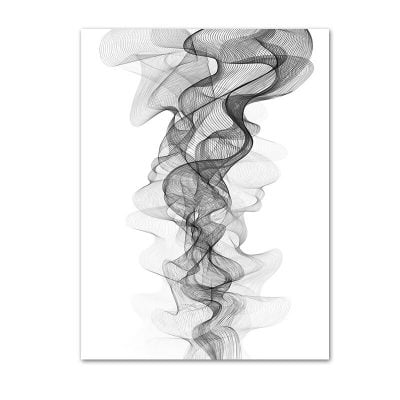 Flowing Dynamic Vapor Waveforms Minimalist Abstract Wall Art For Modern Interior Decor