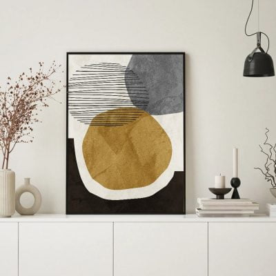 Geometric Line Compositions Modern Abstract Nordic Wall Art Living Room Dining Room Art Decor