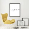 Inhale Exhale Posters Black White Inspiration Quotations Minimalist Wall Art For Home Office