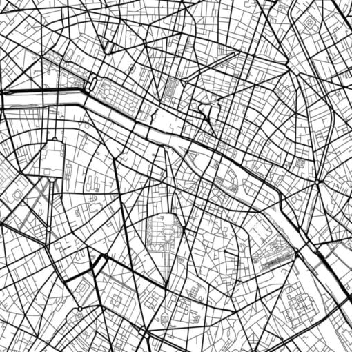 London Paris New York City Maps Wall Art Black White Fashionable Pictures For Home Office