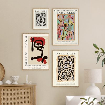 Mid Century Abstraction Art Gallery Exhibition Posters Wall Art Fine Art Canvas Prints