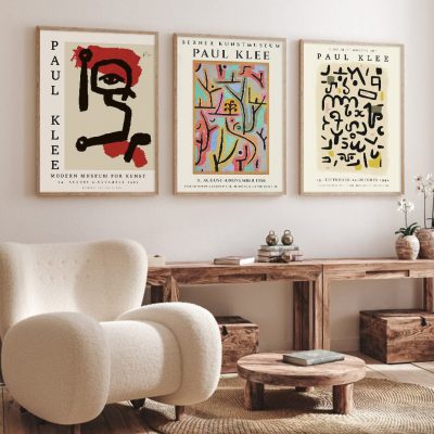 Mid Century Abstraction Art Gallery Exhibition Posters Wall Art Fine Art Canvas Prints