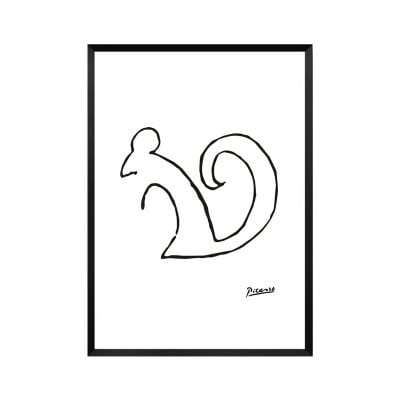 Minimalist Animals Line Art Fine Art Canvas Prints Pictures For Living Room Bedroom Art Decor