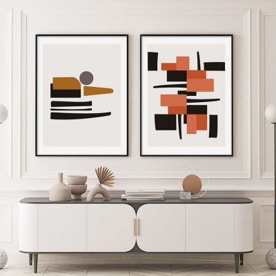 Minimalist Urban Abstract Nordic Wall Art For Living Room Modern Home Office Decor