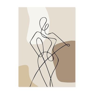 Modern Abstract Body Lines Fashion Wall Art For Bedroom Living Room Salon Art Decor