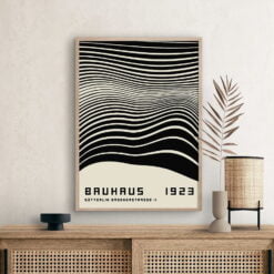 Modern Abstract Classic Bauhaus Exhibition Poster Wall Art Pictures For Home Office Decor