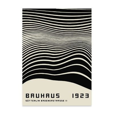 Modern Abstract Classic Bauhaus Exhibition Poster Wall Art Pictures For Home Office Decor