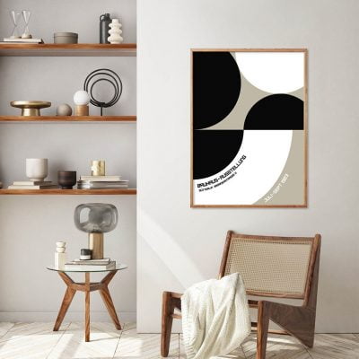 Modern Abstract Classic Bauhaus Exhibition Poster Wall Art Pictures For Home Office Decor